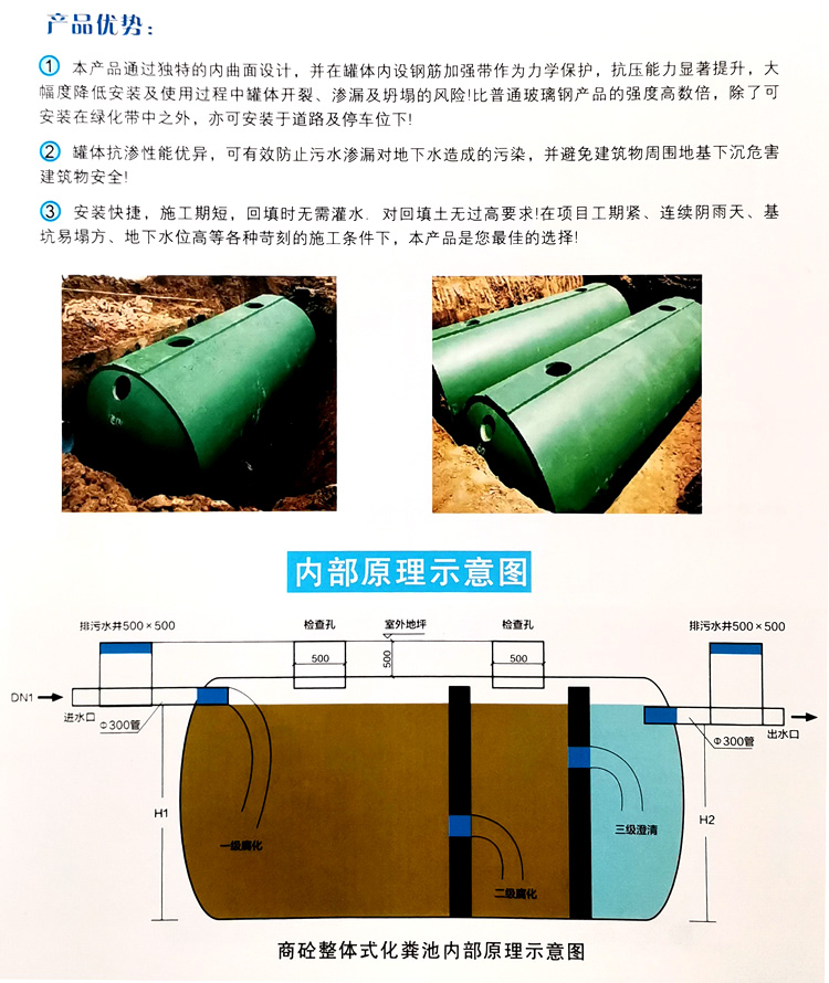 西湖玻璃钢化粪池